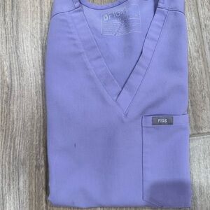 Figs Lavender Caterina One Pocket Scrub Top size XS